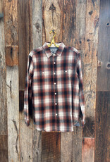 True Grit True Grit Alta Plaid L/S 2 Pockets Shirt Brown