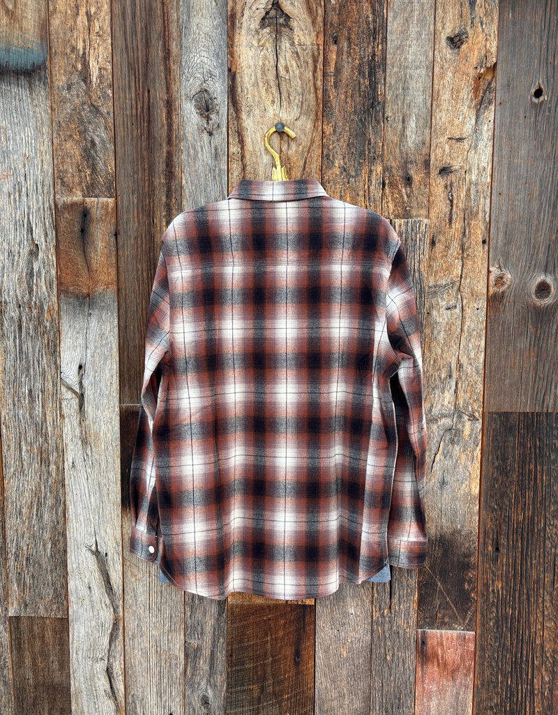 True Grit True Grit Alta Plaid L/S 2 Pockets Shirt Brown
