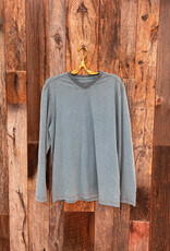 True Grit True Grit Venice Slubs L/S V-Neck Ocean Sapphire