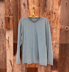 True Grit True Grit Venice Slubs L/S V-Neck Ocean Sapphire