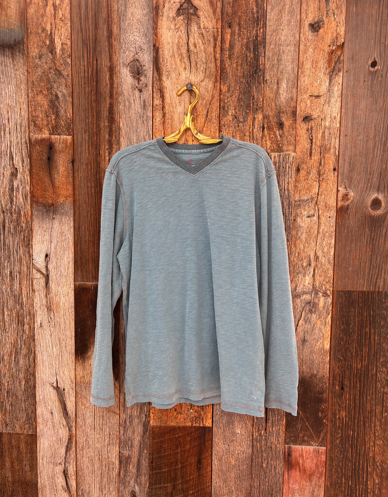 True Grit True Grit Venice Slubs L/S V-Neck Ocean Sapphire