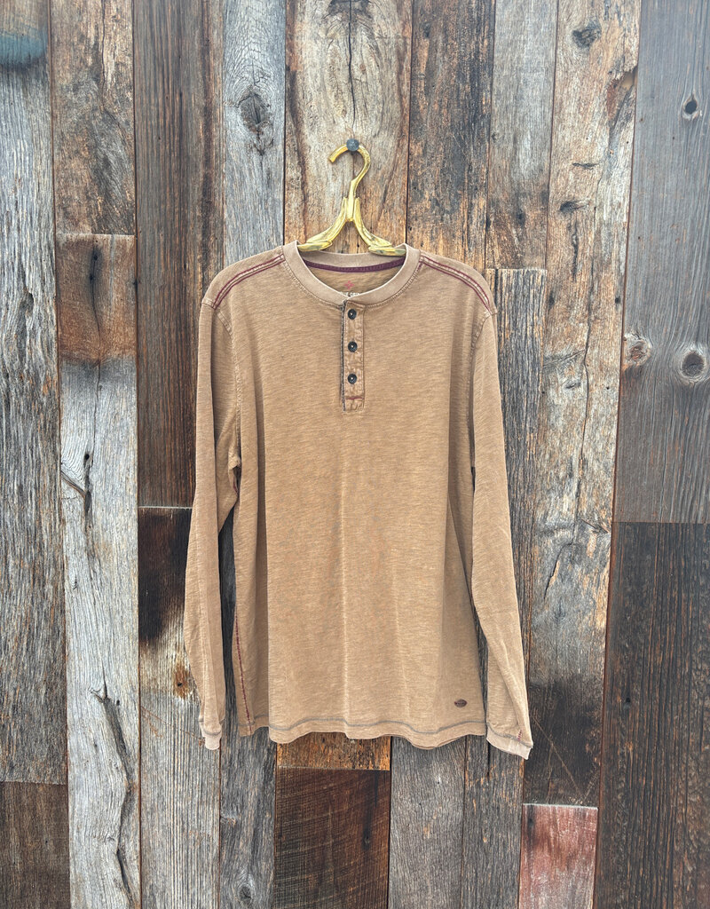True Grit True Grit Venice Slubs L/S Henley Timber