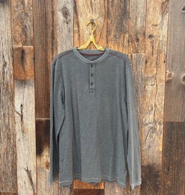 True Grit True Grit Venice Slubs L/S Henley Carbon