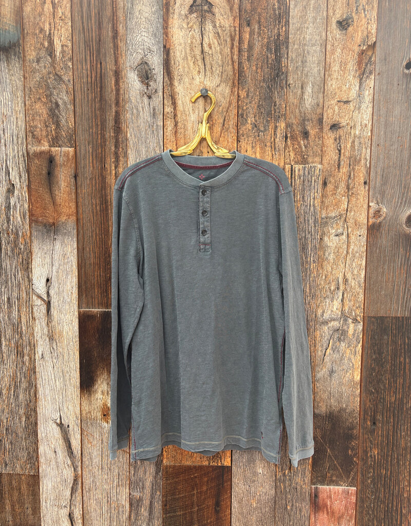 True Grit True Grit Venice Slubs L/S Henley Carbon