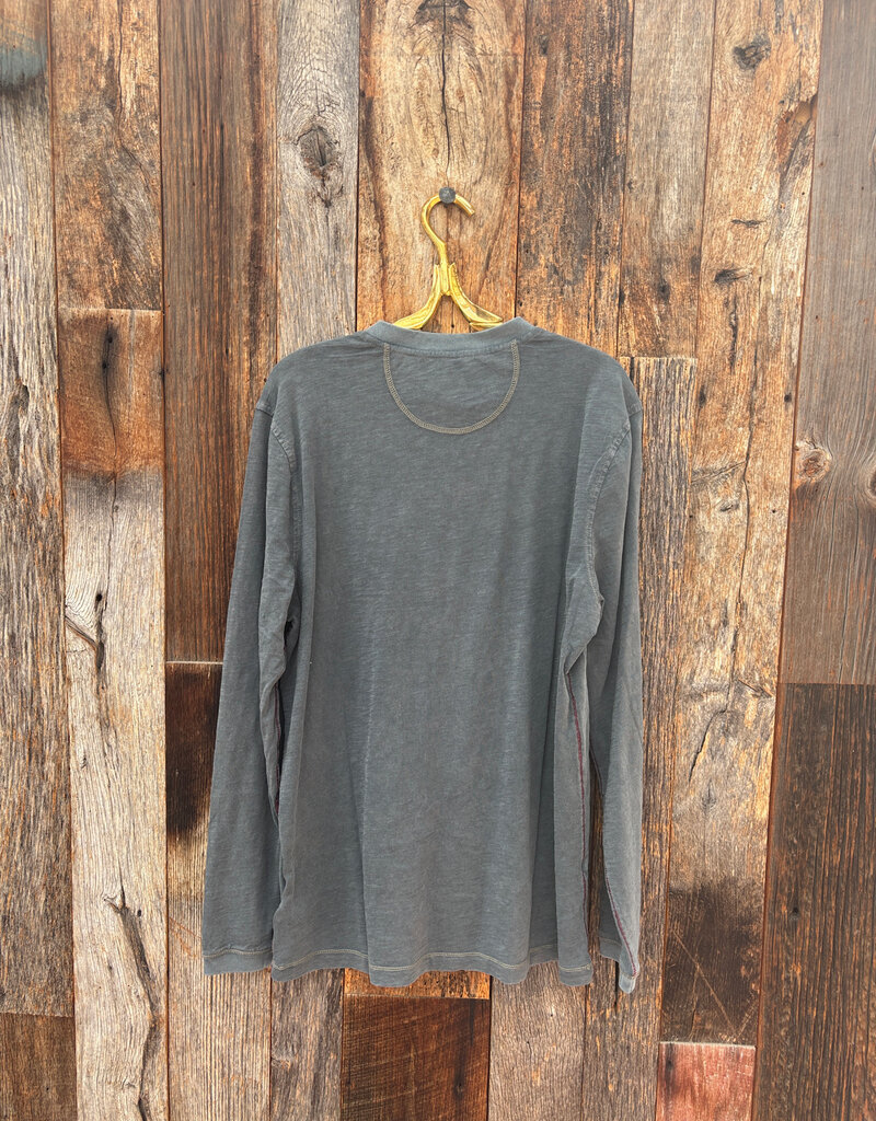 True Grit True Grit Venice Slubs L/S Henley Carbon