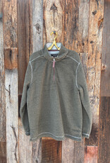 True Grit True Grit Montana Shearling 1/4 Zip Pullover Cargo