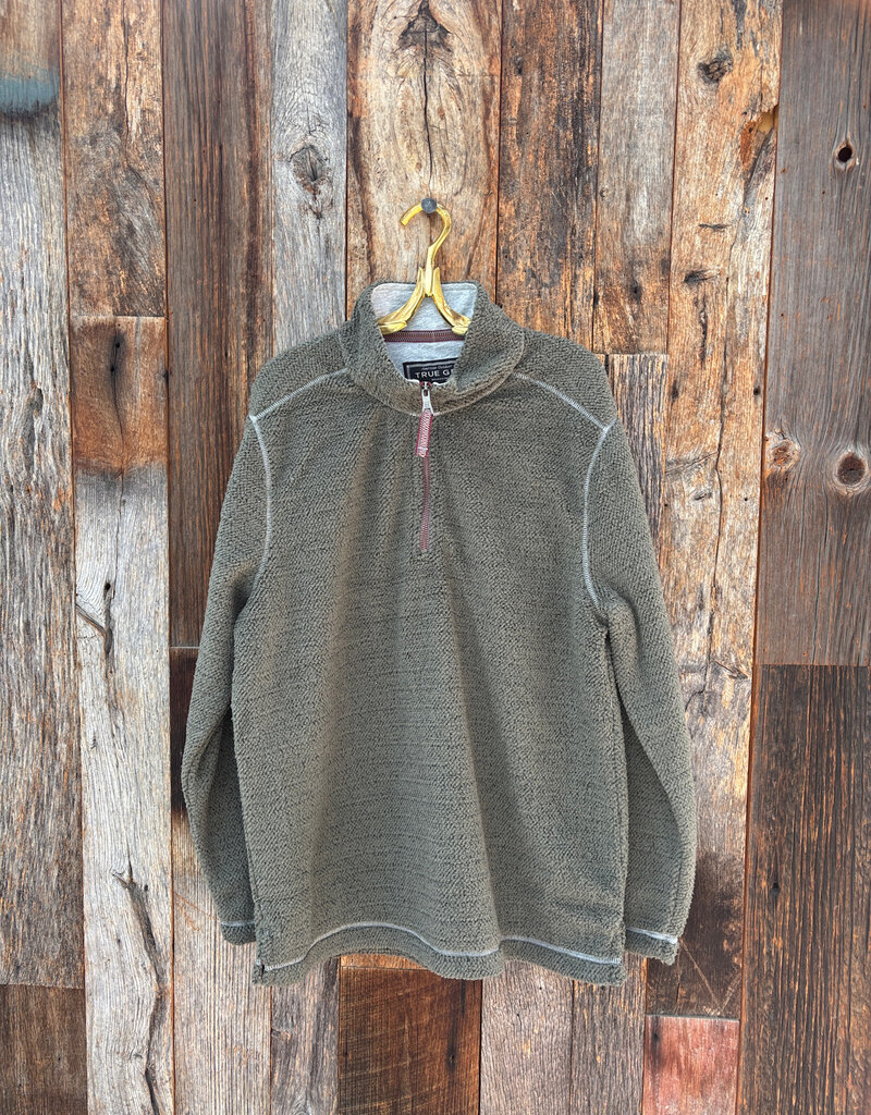 True Grit True Grit Montana Shearling 1/4 Zip Pullover Cargo