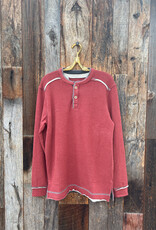 True Grit True Grit Lux Cloud Double-Sided L/S Henley Red