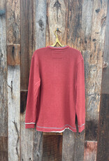 True Grit True Grit Lux Cloud Double-Sided L/S Henley Red