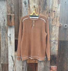 True Grit True Grit Lux Cloud Double-Sided L/S Henley Dark Rye