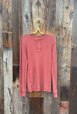 True Grit True Grit Waffle Thermal Henley Brick
