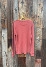 True Grit True Grit Waffle Thermal Henley Brick