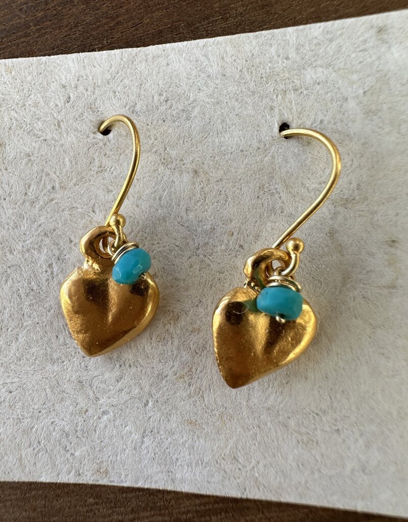 River Song Jewelry River Song Sweetheart Milagros with Turq Earrings