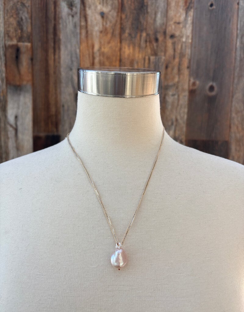 River Song Jewelry River Song Baroque Pearl On Ribbon Necklace
