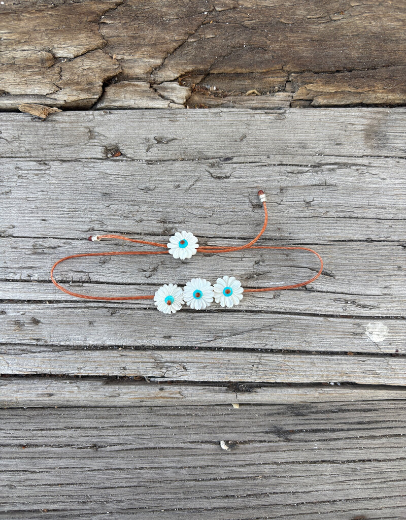 River Song Jewelry River Song White Chrysanthemum Garland Bracelet