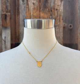 River Song Jewelry River Song Gold Tab Talisman Necklace