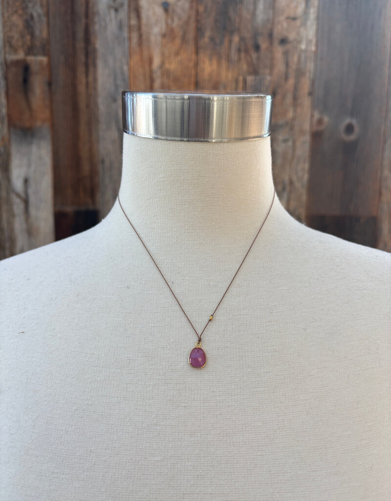 Margaret Solow Margaret Solow Pink Sapphire 14K LC-SAP