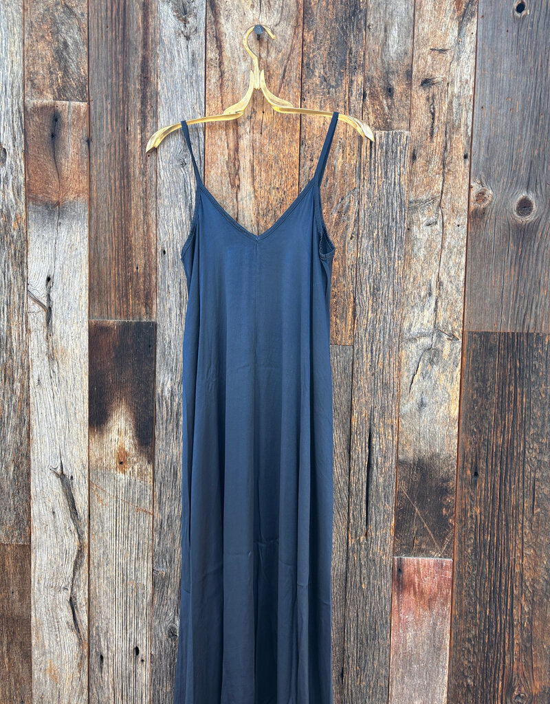 Milio Milano Milio Milano Silky Slip Maxi Dress Navy