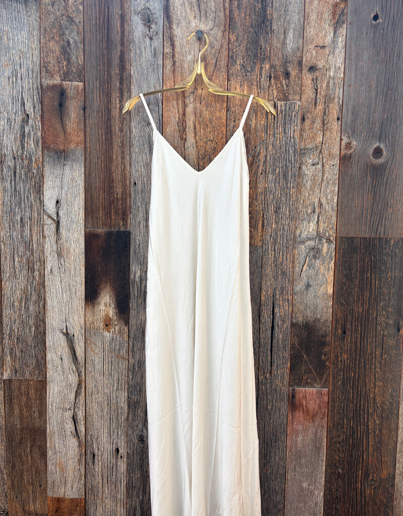 Milio Milano Milio Milano Full Length Slip Dress Cream