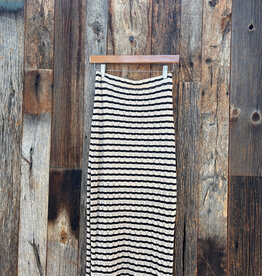 Saltwater Luxe Saltwater Luxe Suzi Midi Skirt Black White