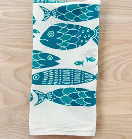 noon designs Noon Designs Fish Tribe Tea Towel