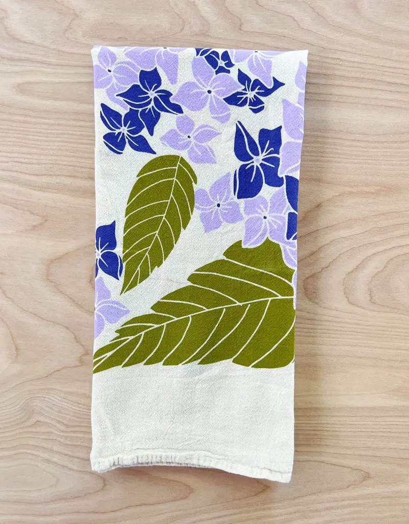 noon designs Noon Designs Hydrangea Tea Towel