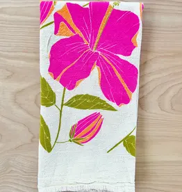 Noon Designs Hibiscus Tea Towel