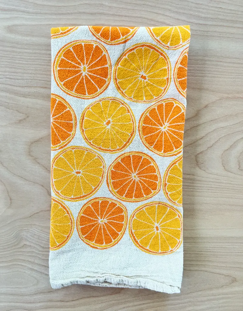 noon designs Noon Designs Oranges Tea Towel