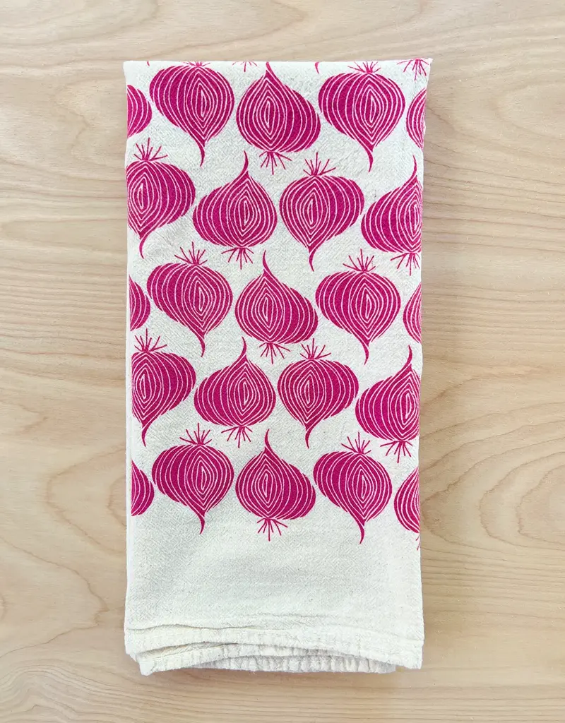 noon designs Noon Designs Red Onion Tea Towel