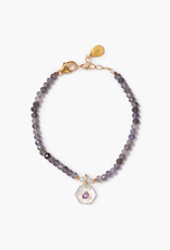 Chan Luu Chan Luu Prism Charm Bracelet Iolite