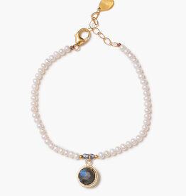 Chan Luu Chan Luu Charm Bracelet White Pearl