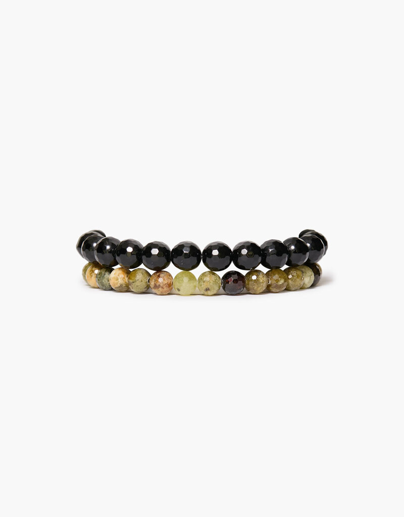 Chan Luu Chan Luu Gaia Bracelet Set Onyx