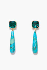 Chan Luu Chan Luu Terra Drop Earrings Turquoise