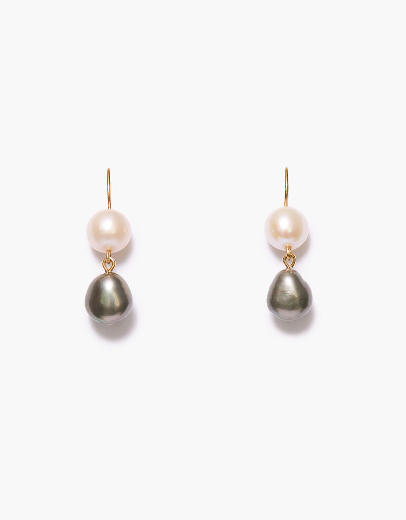 Chan Luu Chan Luu Ombre Pearl Earrings Multi
