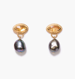 Chan Luu Chan Luu Gaze Earrings Peacock Pearl