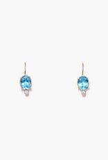 Chan Luu Chan Luu Mini Chapel Earrings Blue Topaz