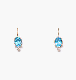 Chan Luu Chan Luu Mini Chapel Earrings Blue Topaz