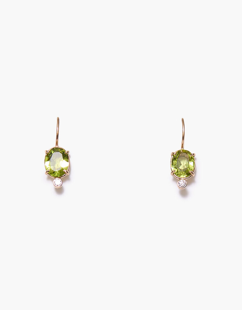 Chan Luu Chan Luu Mini Chapel Earrings Peridot