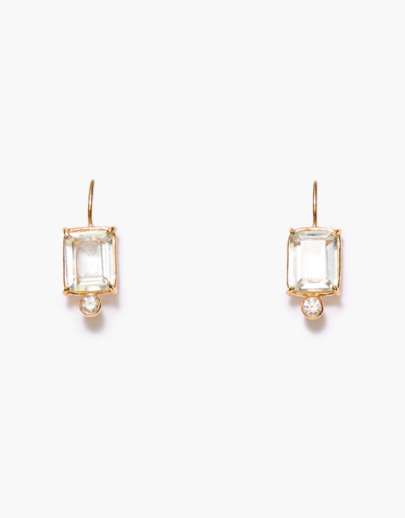 Chan Luu Chan Luu Chapel Earrings Green Amethyst