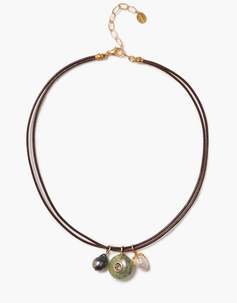 Chan Luu Chan Luu Seed Cord Necklace Prehnite
