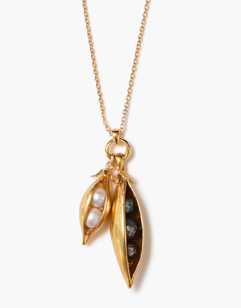 Chan Luu Chan Luu Peapod Duo Necklace Gold