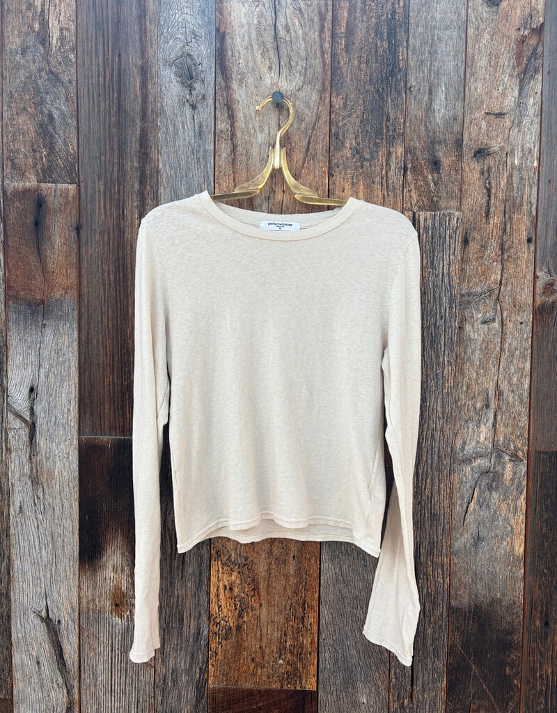 Perfect White Tee Jamie Recycled L/S Sugar