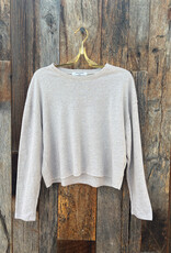 Perfect White Tee Linen Spandex L/S Shirt Oatmeal