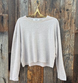 Perfect White Tee Linen Spandex L/S Shirt Oatmeal