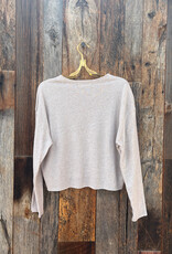 Perfect White Tee Linen Spandex L/S Shirt Oatmeal