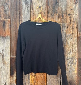 Perfect White Tee Jamie Recycled L/S True Black