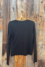 Perfect White Tee Jamie Recycled L/S True Black