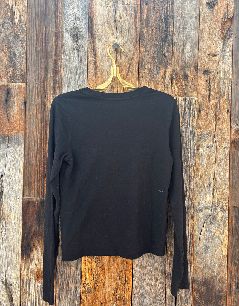 Perfect White Tee Jamie Recycled L/S True Black