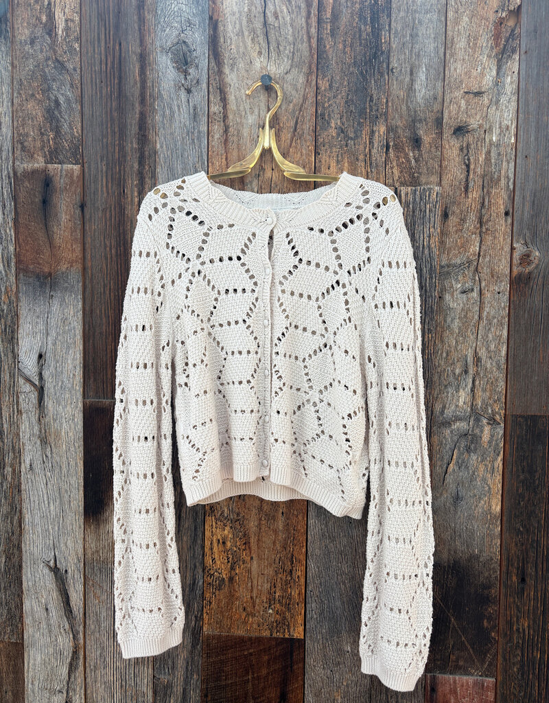 Z Supply Z Supply Rosalyn Sweater Cardigan Crystal