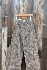Z Supply Z Supply Marli Denim Leopard Pant Desert Tan